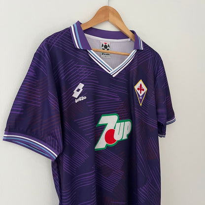 Retro Fiorentina 1991-93 Home Shirt Left