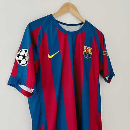 Retro Barcelona Shirt Champions League Final 2006