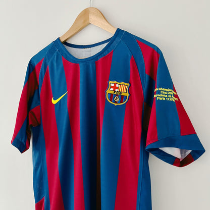 Retro Barcelona Shirt Champions League Final 2006