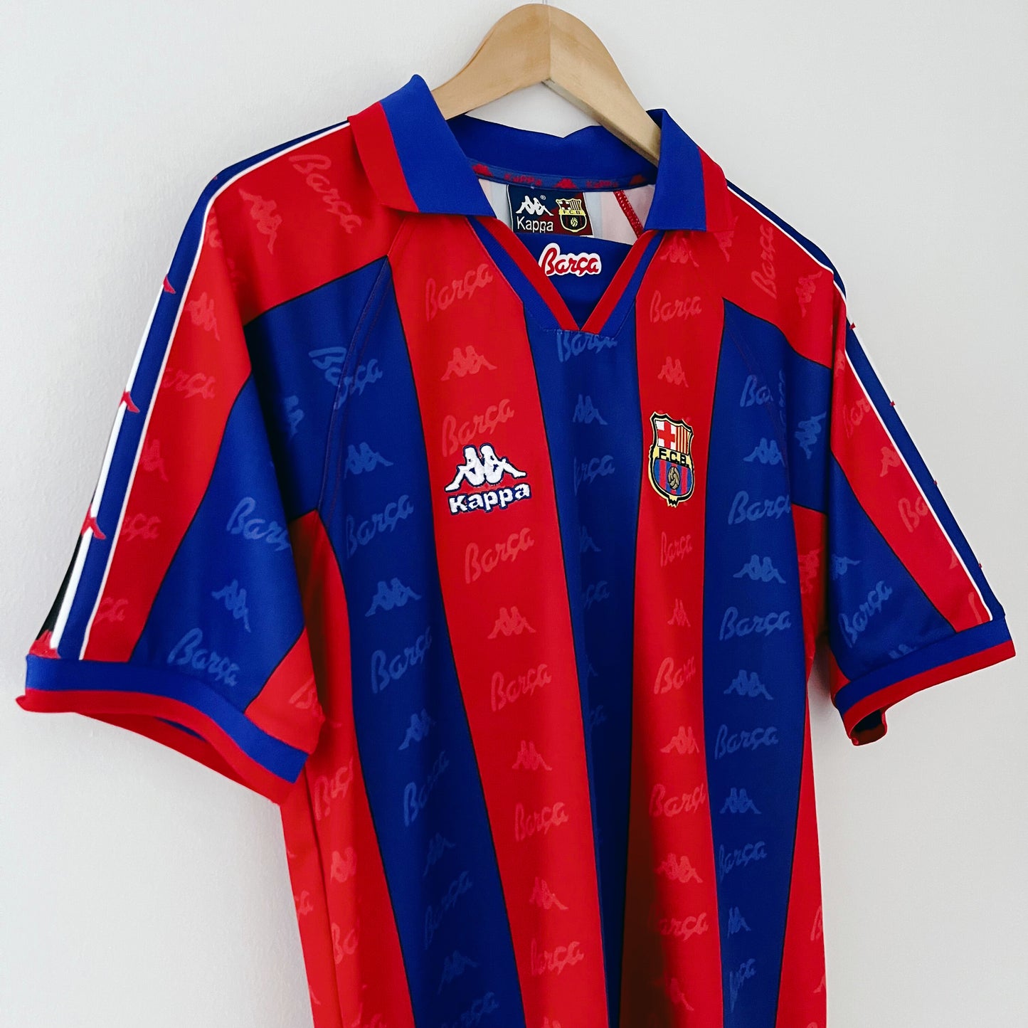 Retro Barcelona 1995-97 Home Shirt Front Left