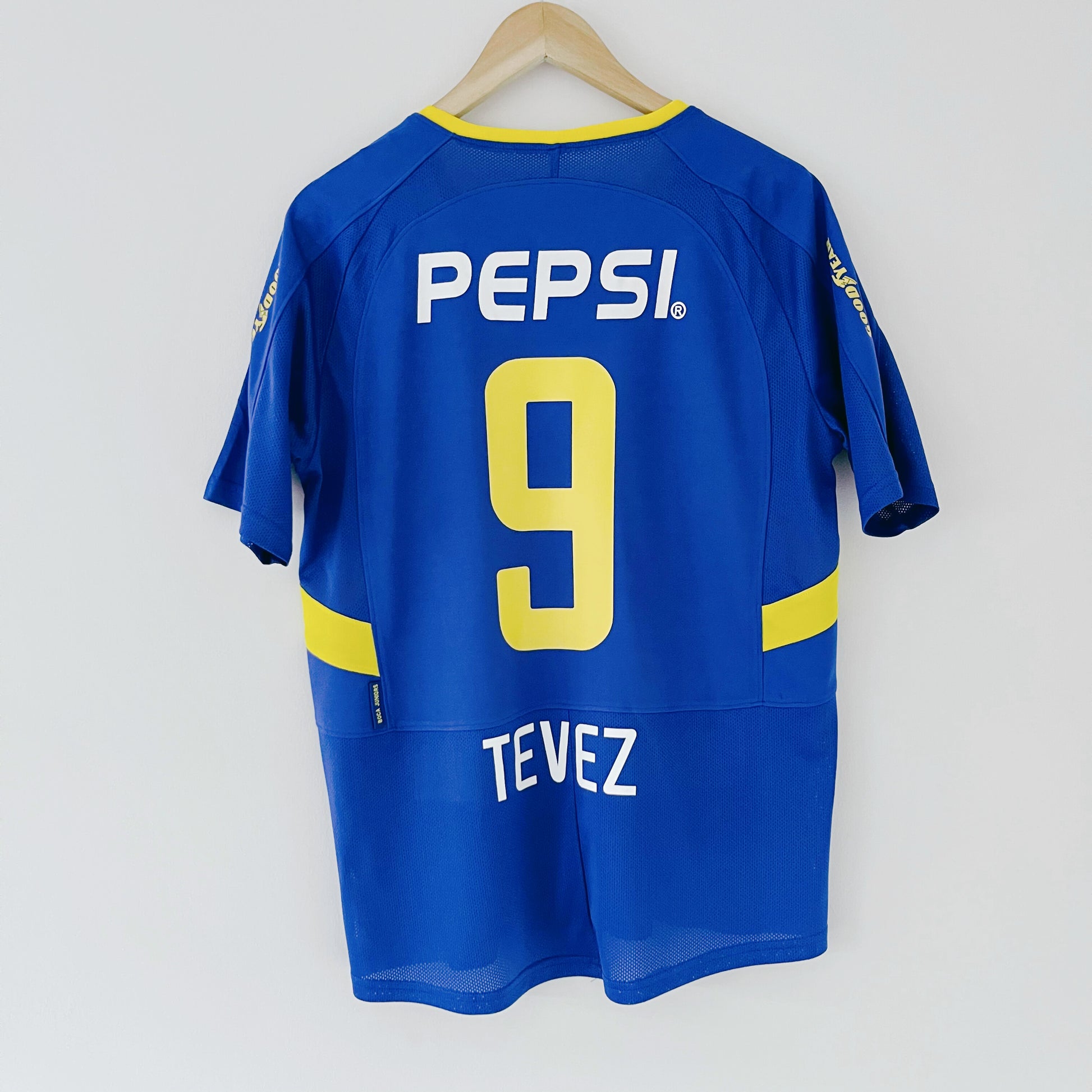 Retro Boca Juniors Shirt 2003-04 Home Tevez 9