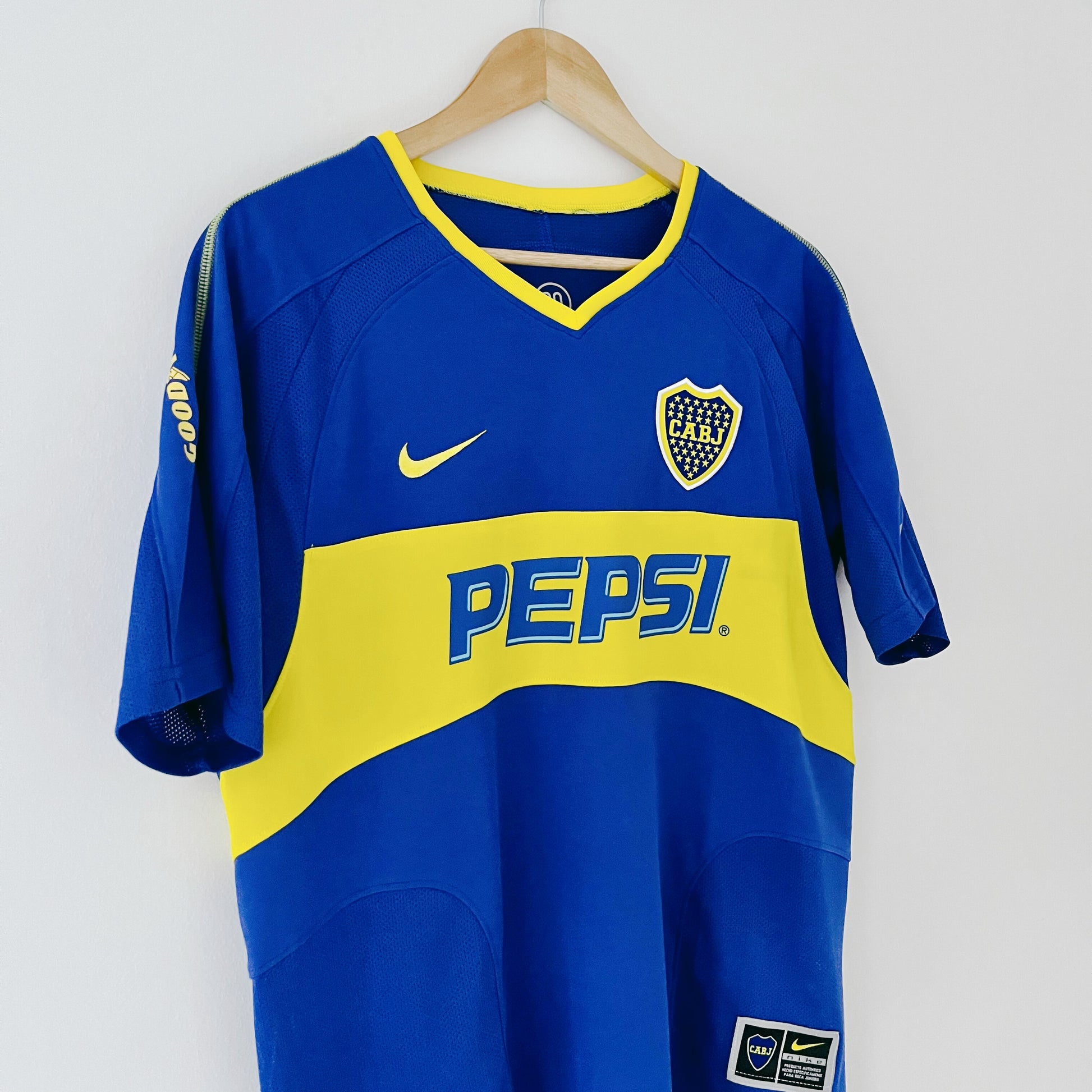 Retro Boca Juniors Shirt 2003-04 Home Front Left