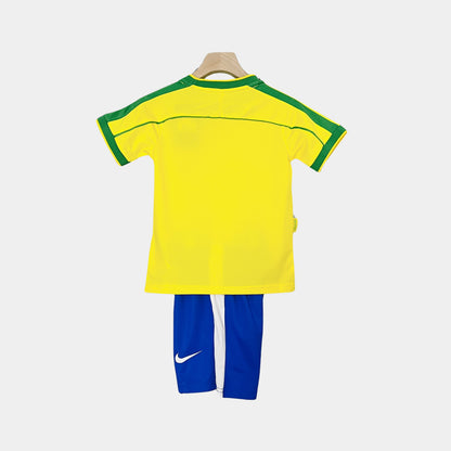 Retro Brazil Kids Kit World Cup 1998 Home