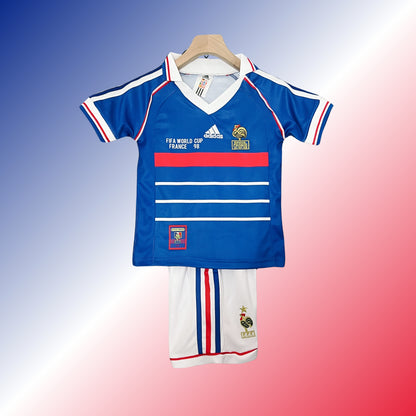 Retro France Kids Kit World Cup 1998 Home