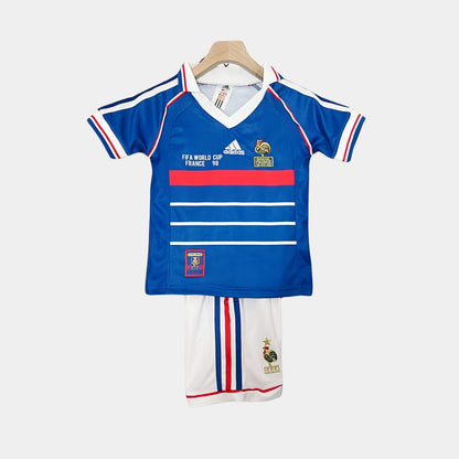 Retro France Kids Kit World Cup 1998 Home