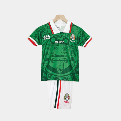 Retro Mexico Kids Kit World Cup 1998 Home